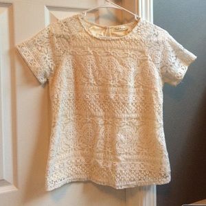 Beige lace top