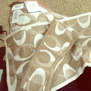 Coach scarf and ear warmer