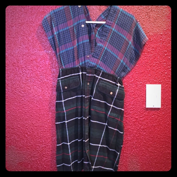 Urban outfitters urban renewal dress plaid