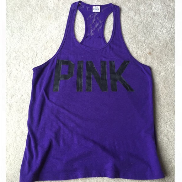 Pink racer back tank