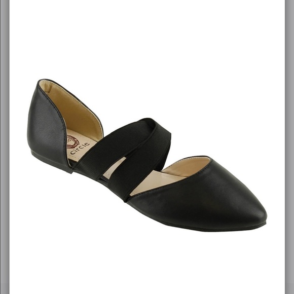Black flats size 10