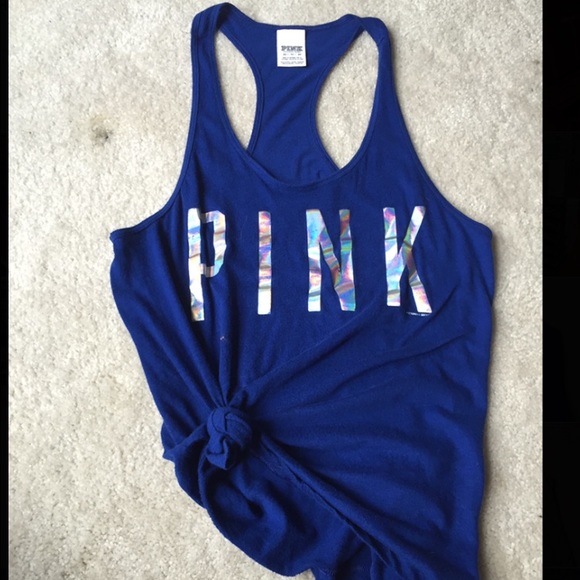 Pink racerback tank