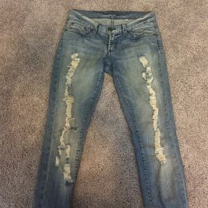 Bebe ripped jeans size 26