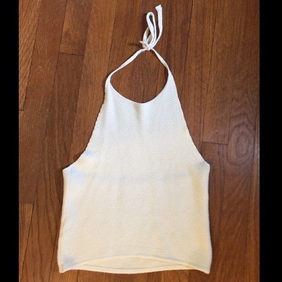 Brandy Melville Soft Cream Halter