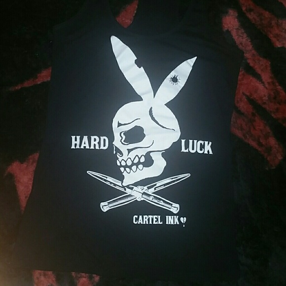 Racer back "cartel ink" tank