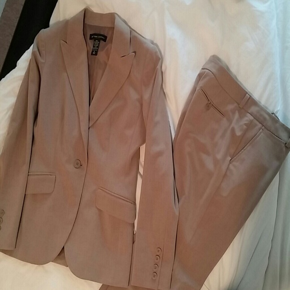 Tan suit