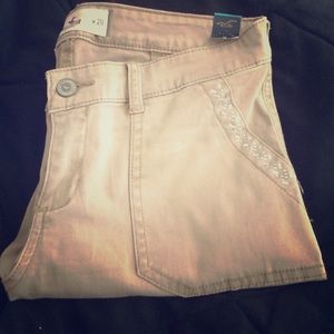 Khaki Super Skinny Hollister jeans