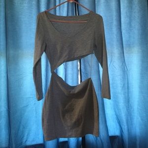 Comfy Grey sexy clubbing dress