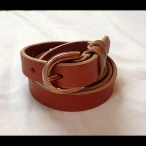 Tan leather belt