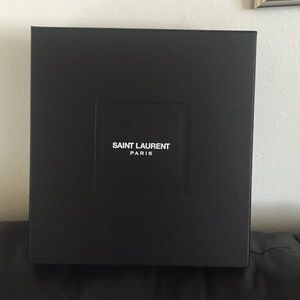 An empty saint Laurent box