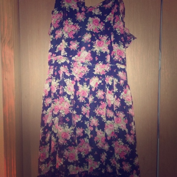 Floral Empire-waist Dress
