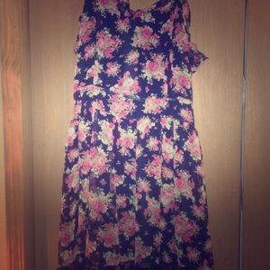 Floral Empire-waist Dress