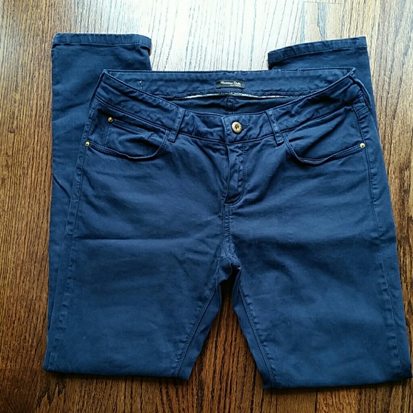 Navy skinny pants