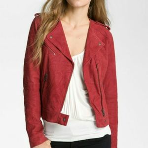 NWT Joie Lexandra Suede Moto Jacket