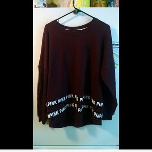 LOWEST PRICE! :) Maroon mesh varsity long sleeve