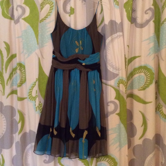 Anna Sui for Anthropologie silk chiffon dress