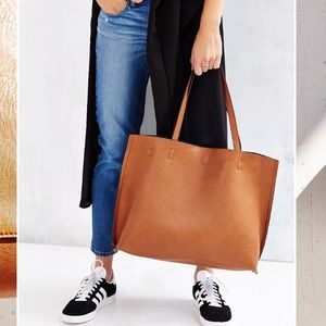Urban outfitters reversible vegan leather tote bag