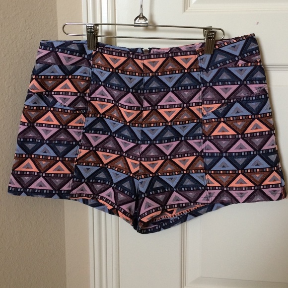 Aztec Print Shorts