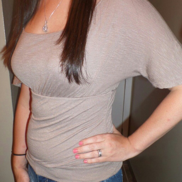 Cute Tan/Beige Wet Seal blouse!