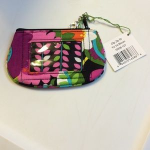 New Vera Bradley Clip Zip ID in Va Va Bloom