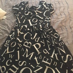 Forever 21 + black dress alphabet