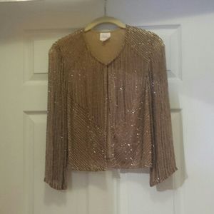 Cropped Parker Beaded Jacket
