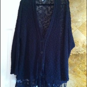 Black knitted sweater