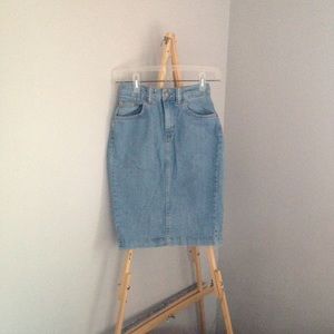 Denim Midi Skirt