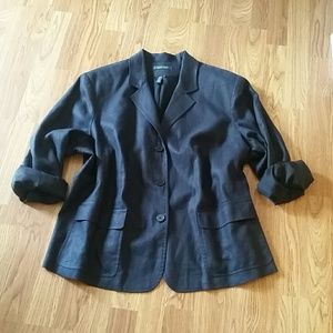 Ralph Lauren Plus Size Linen Jacket Blazer