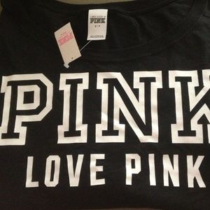 Pink scoop neck t shirt