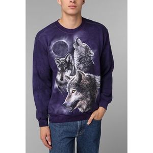 Purple wolf sweatshirt