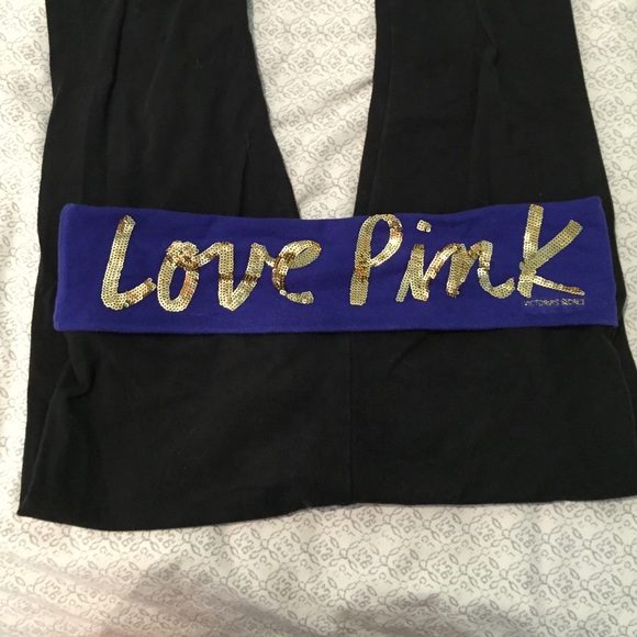 Pink Sequin Crop Leggings