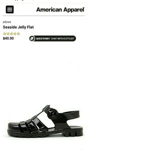 American Apparel jelly shoes
