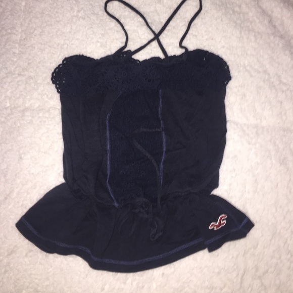 Navy blue hollister shirt