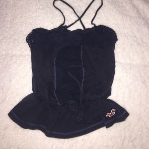 Navy blue hollister shirt