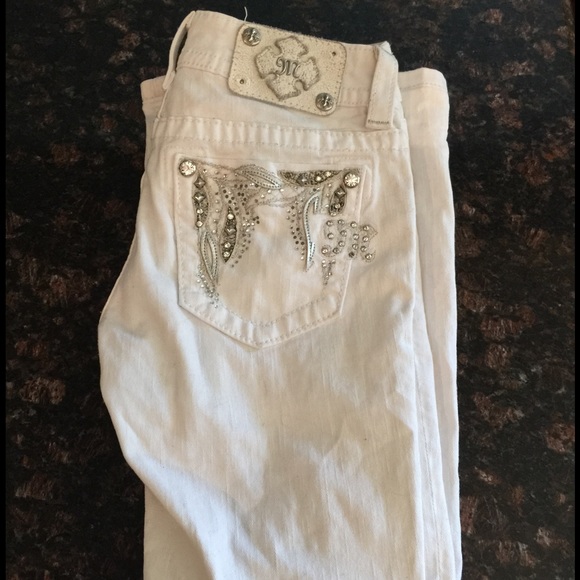 Miss Me Boot cut White jeans