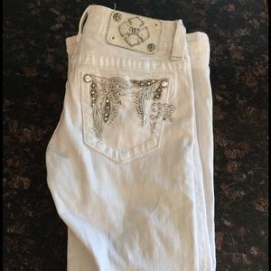 Miss Me Boot cut White jeans