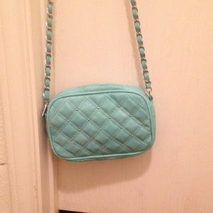 Mint green handbag