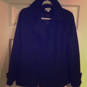 Black pea coat