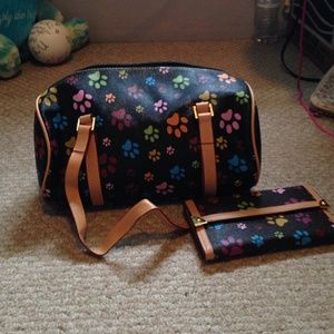 Paw print handbag