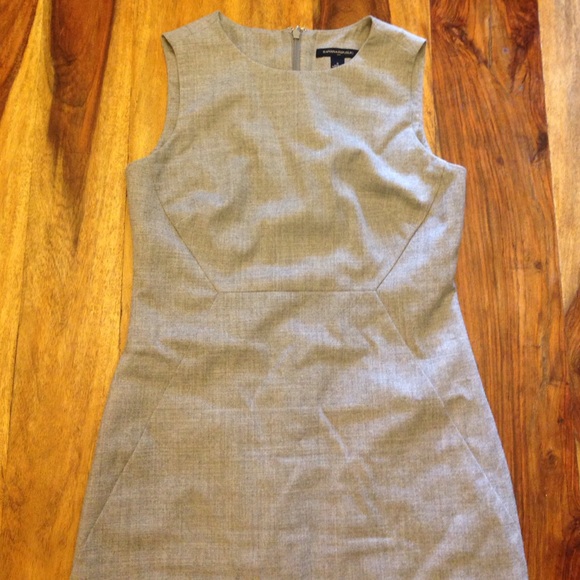 Banana Republic Grey Wool Sheath