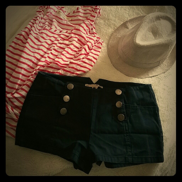 Super cute navy blue sailor girl shorts