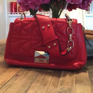 Karl Lagerfeld Kuilted Leather Shoulder Bag