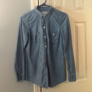 Chambray Long Sleeved Top