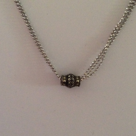 Judith jack Jewelry - Judith Jack Sterling marcasite drop dainty pendant Judith jack Jewelry - Judith Jack Sterling marcasite drop dainty pendant