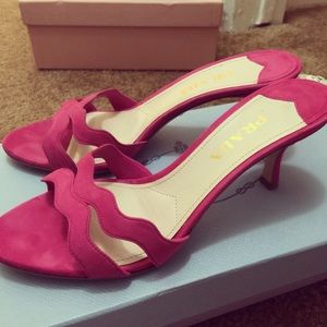 Prada suede sandal