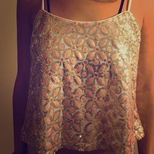 Forever21 - sequin spaghetti strap top NWT