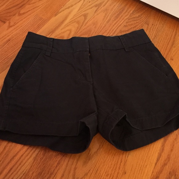 Navy J. Crew chino shorts