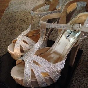 Rhinestoned heels
