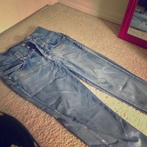 High rise skinny jeans